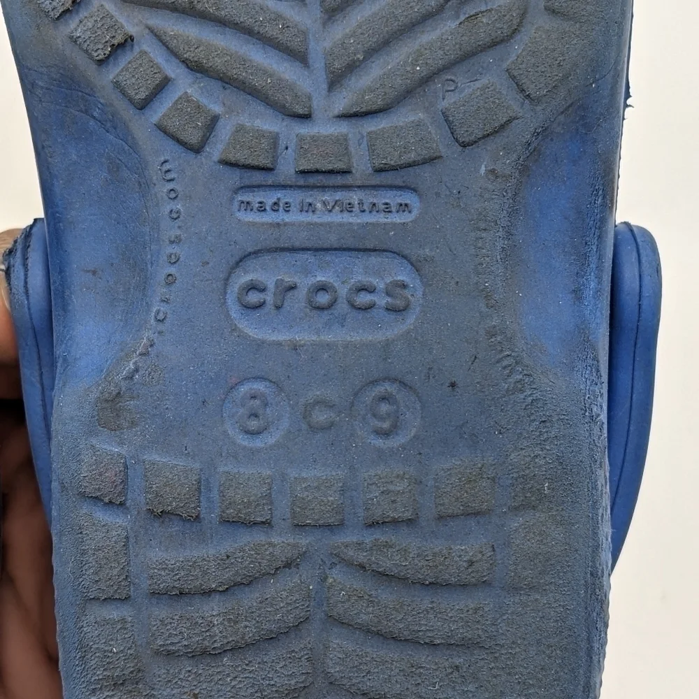Crocs Blue Sandal Water Shoe 8T 9T